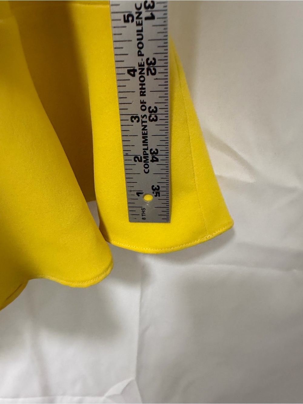 Carolina Herrera Bright Yellow Flutter-Sleeve Mini Dress - Picture 3 of 5
